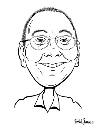 Caricature of Mike Lynch (Dec. 2011)